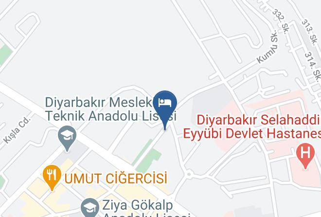 Yenisehir - Plaza Hotel Diyarbakir Maps
