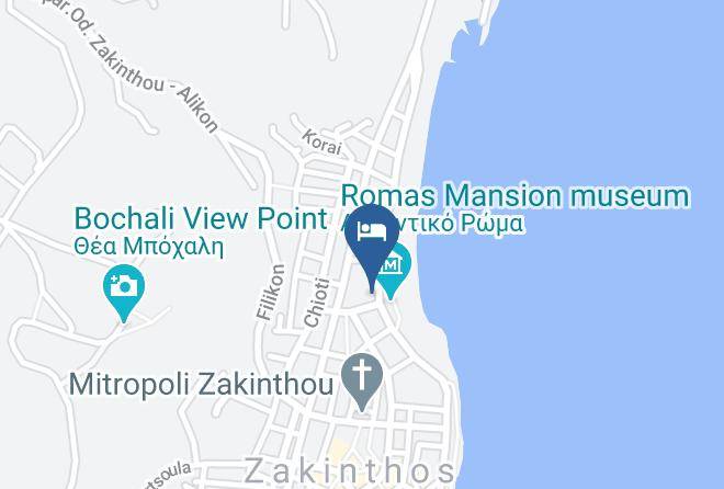 Zakinthos - Plaza Hotel Maps