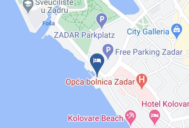 Zadar - Plaza Hotela Kolovare Maps
