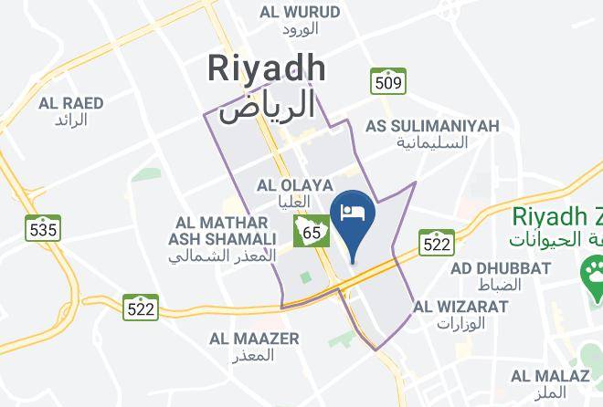 Riyadh - Plaza Inn Olaya Maps