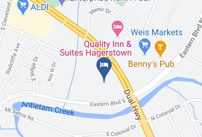 Washington - Plaza Inn & Suites Hagerstown Maps
