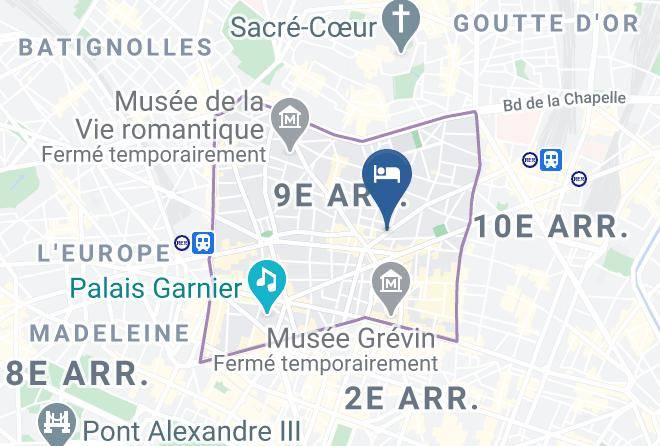 Paris - Plaza Opera Hotel Maps