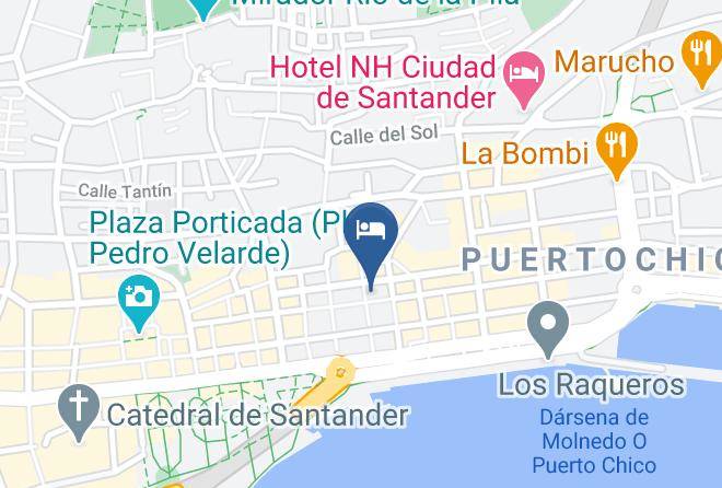 Santander - Plaza Pombo B&b Pension Maps