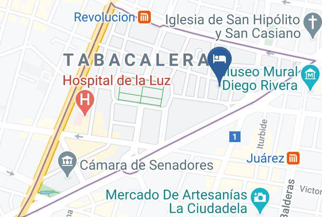 Cuauhtemoc - Hotel Plaza Revolucion Maps