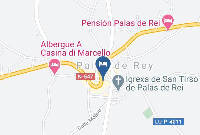 Lugo - Pension Plaza Pension Palas De Rei Maps