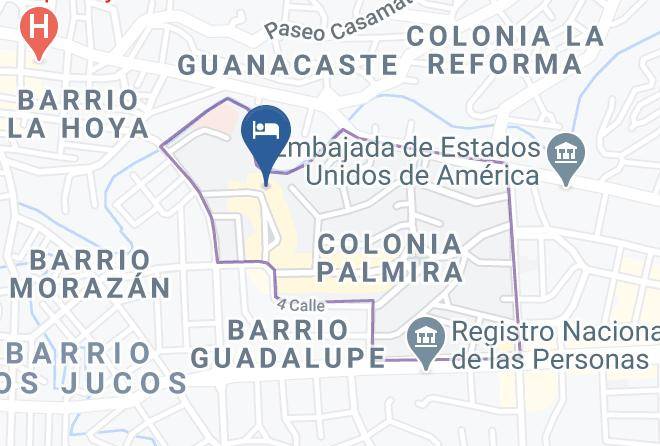 Distrito Central - Hotel Plaza Juan Carlos Maps