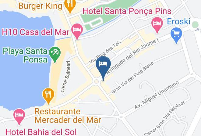 Baleares - Plaza Santa Ponsa Boutique Hotel Maps