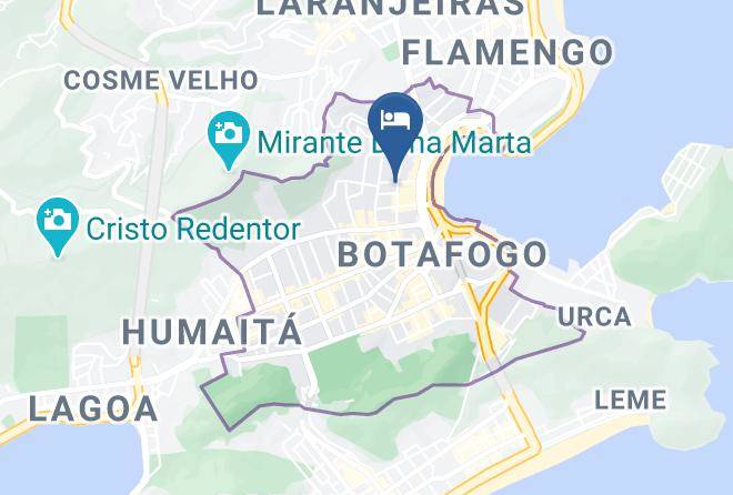 Rio De Janeiro Botafogo - Plaza Spania Hotel Maps