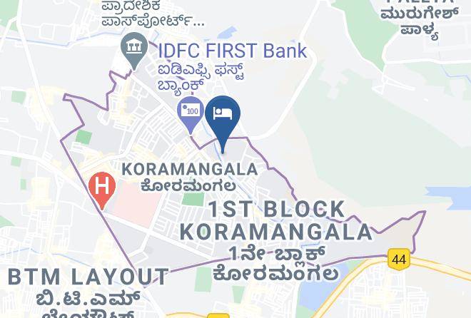Bengaluru - Pleasant Moments Business Hotel Maps