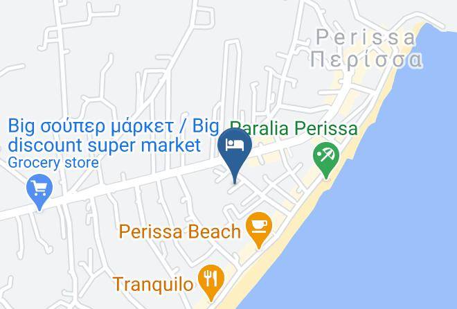 Thira - Pleasure Beachside Studios Perissa Santorini Maps