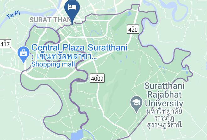 Amphoe Mueang Surat Thani - Plernpetch Hotel Maps