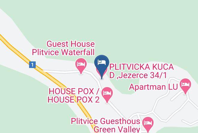 Plitvicka Jezera - Plitvicka Kuca D Jezerce 34 1 Maps