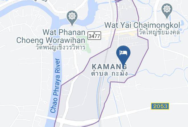Amphoe Phra Nakhon Si Ayutthaya - Ploencheewa Resort Ayutthaya Maps