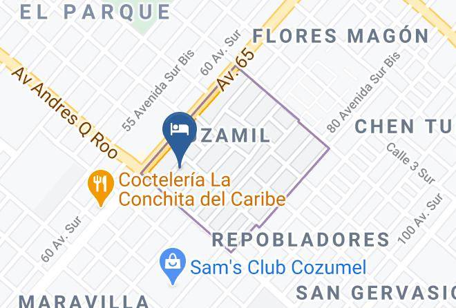 Cozumel - Plongee Sous Marine Le Grand Cozumel Maps