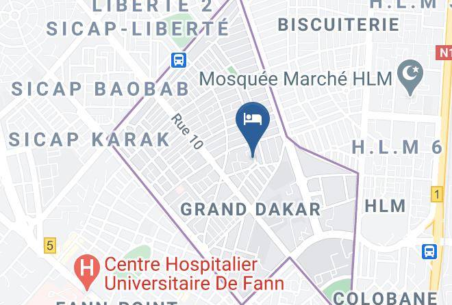 Dakar - Pns Hebergement Maps