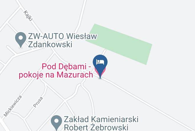 Gizycki - Pod Debami Pokoje Na Mazurach Maps
