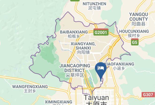 Taiyuan - Pod Inn Taiyuan Jiancaoping Xiaoshangpin City Taigang Maps