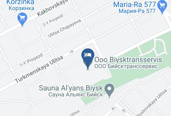 Biysk - Pod Televyshkoy Hotel Maps