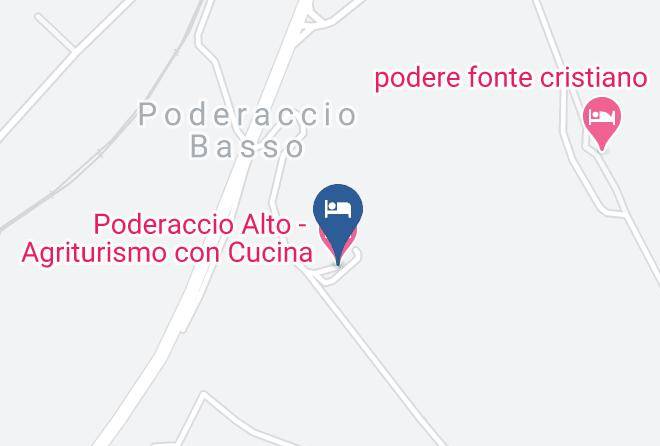 Perugia - Poderaccio Alto Agriturismo Con Cucina Maps