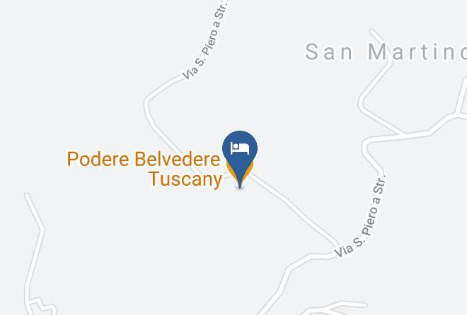 Podere Belvedere Tuscany Map