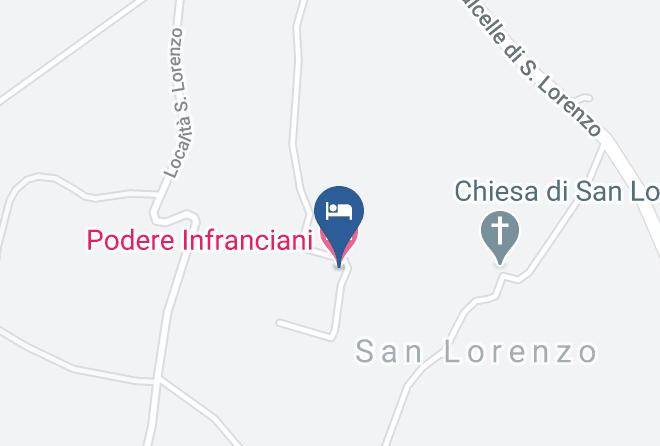 Arezzo - Podere Infranciani Maps