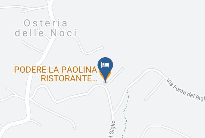 Siena - Podere La Paolina Ristorante Agriturismo Maps