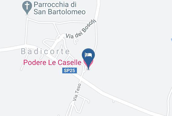 Arezzo - Podere Le Caselle Maps