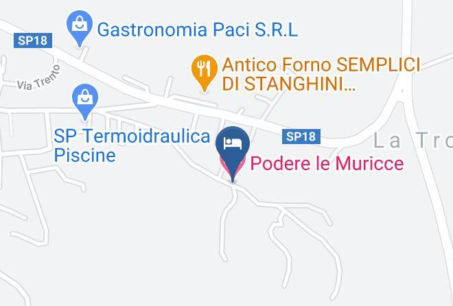 Arezzo - Podere Le Muricce Maps