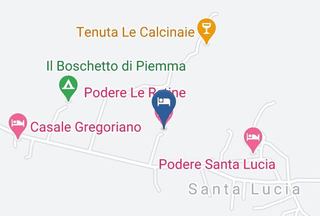 Siena - Podere Le Retine Maps