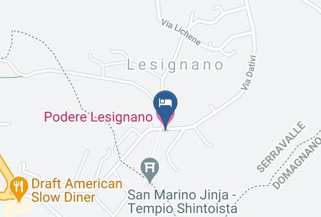 San Marino - Podere Lesignano Maps