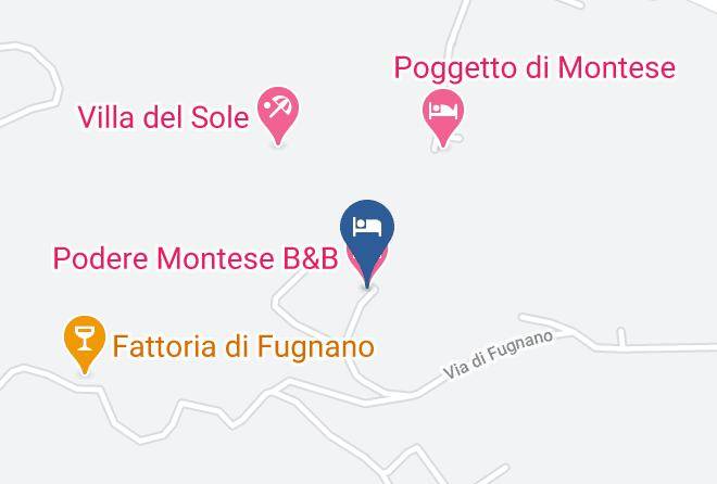 Siena - Podere Montese B&b Maps