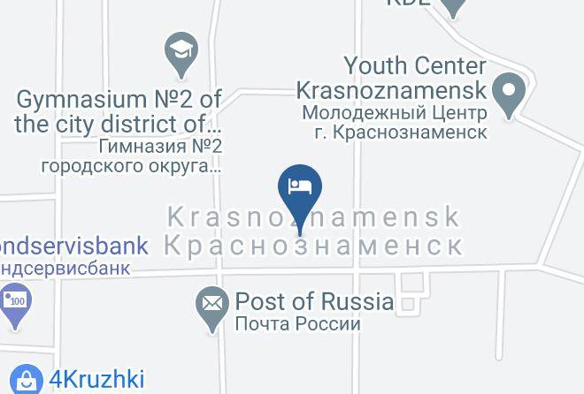 Podsnezhnik Carta Geografica - Moscow - Krasnoznamensk