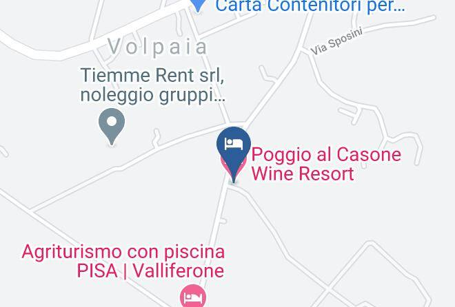 Pisa - Poggio Al Casonewine Resort Maps