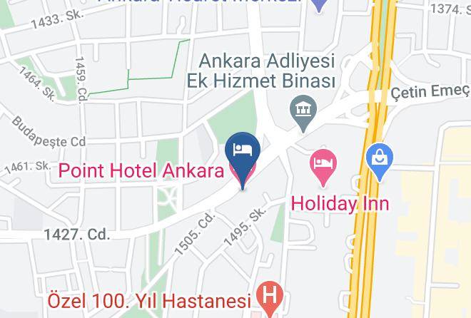 Cankaya - Point Hotel Ankara Maps