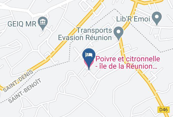 Saint Andre - Poivre Et Citronnelle Ile De La Reunion Maison D'hotes Maps