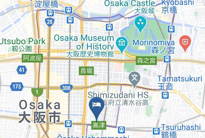 Osaka City Chuo Ward - Pokapokahotel Maps