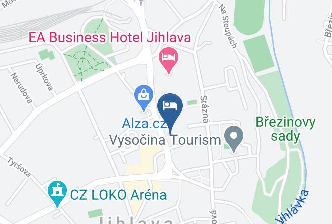 Jihlava - Pokoj V Centru Jihlavy Maps