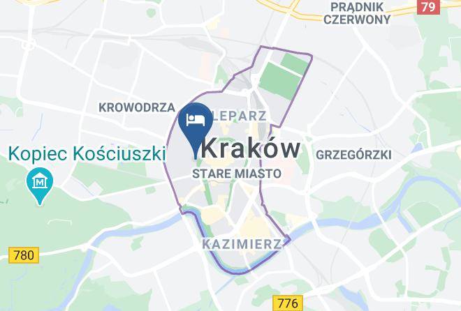 Cracow - Pokoje Bagatela Maps