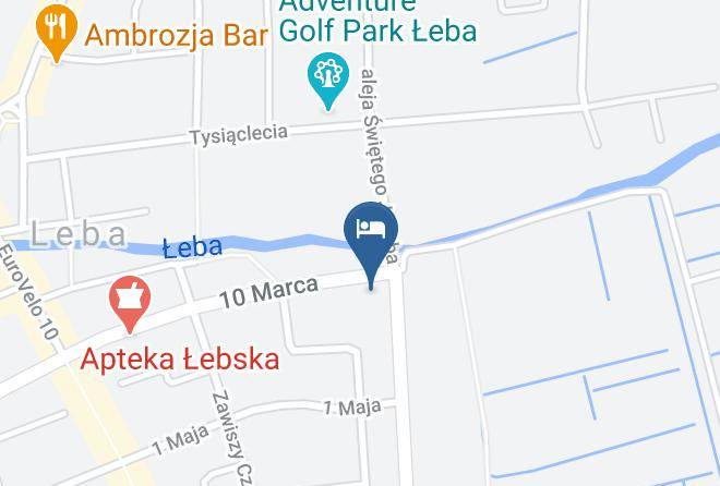 Leborski - Pokoje Goscinne Greta Maps