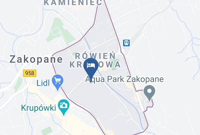 Pokoje Goscinne Hosana Zakopane Map