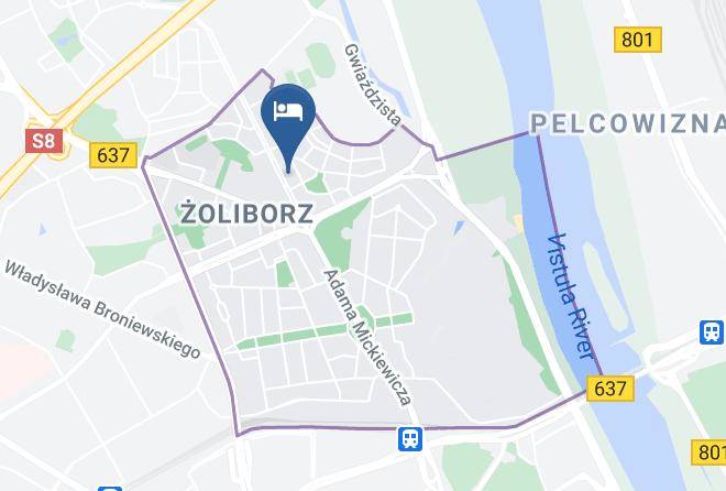 Warsaw - Pokoje Goscinne Jaz Maps