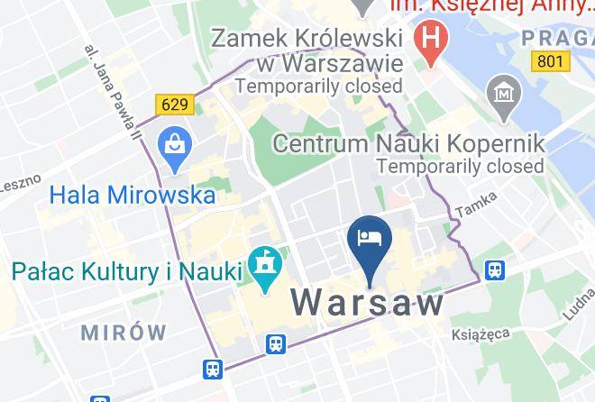 Warsaw - Pokoje Goscinne Nowy Swiat Maps