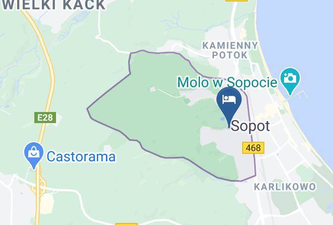 Sopot - Pokoje Goscinne Piatka Maps