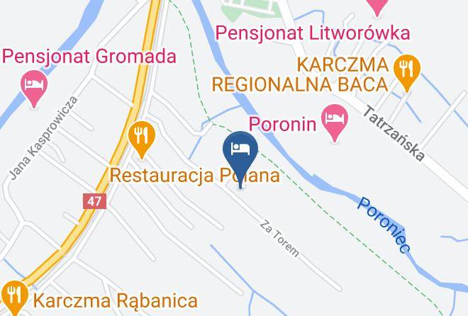 Tatrzanski - Pokoje Goscinne Roztoka Maps