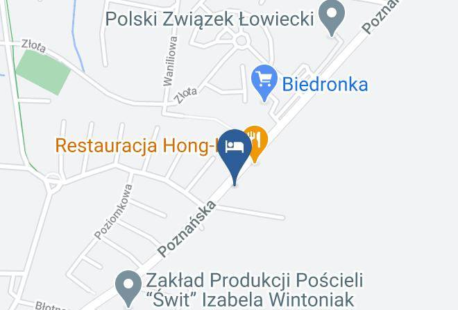 Zielona Gora - Pokoje Goscinne Rubin Maps