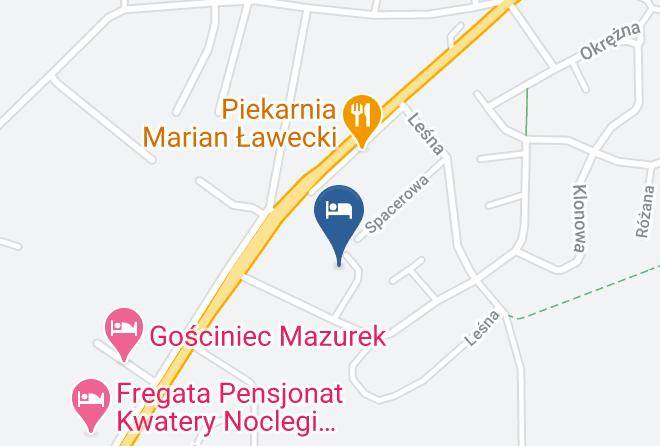Gizycki - Pokoje Goscinne U Basi Maps