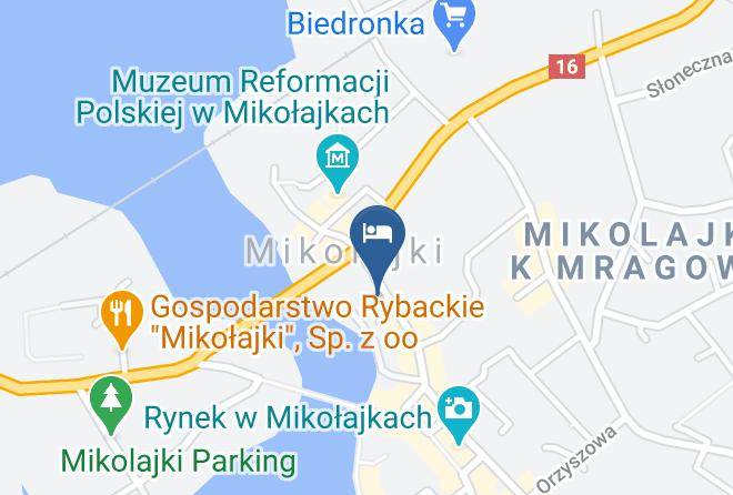 Mragowski - Pensjonat Amber Maps