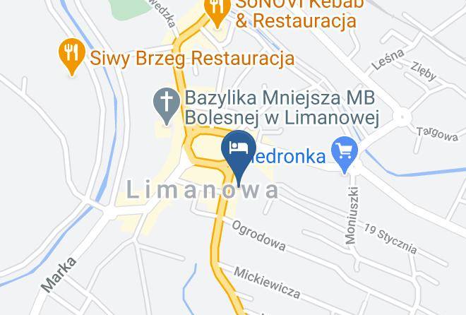 Limanowski - Pokoje Limanowa Maps