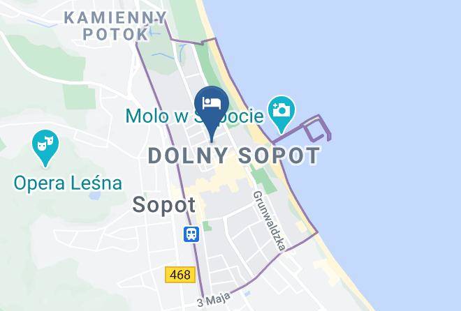 Sopot - Pokoje Przy Monte Cassino Maps