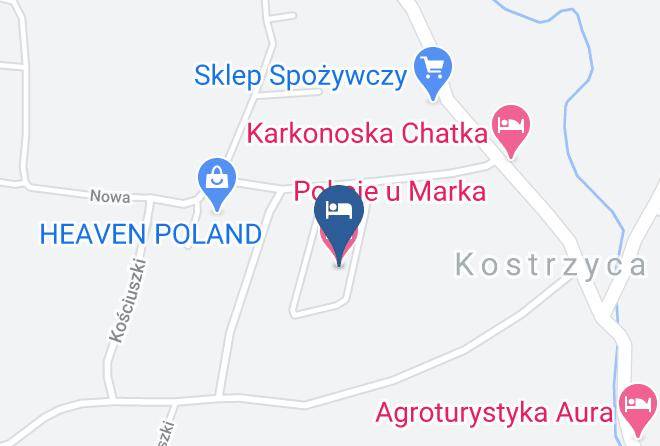 Pokoje U Marka Map
